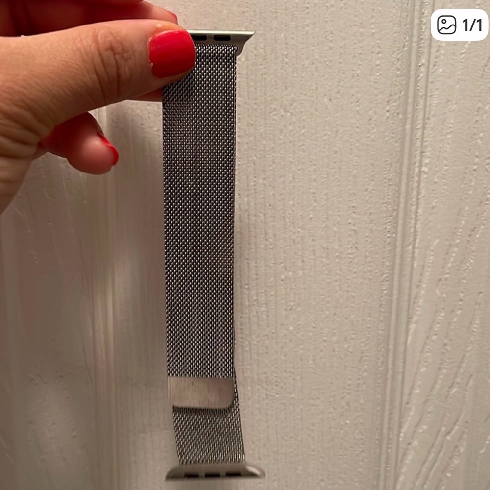 Apple Silver Mesh Watch Band